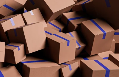 cardboard boxes